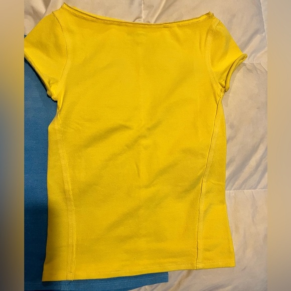 NEW We The Free by Free People Billie Tee Yellow Size Medium NWOT - Picture 5 of 8